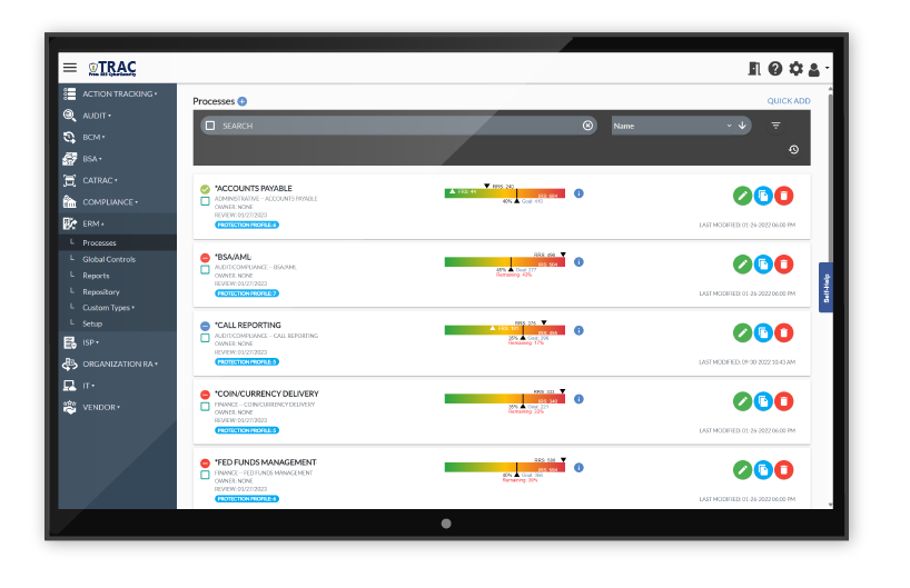 TRAC: Enterprise Risk Management Software | SBS